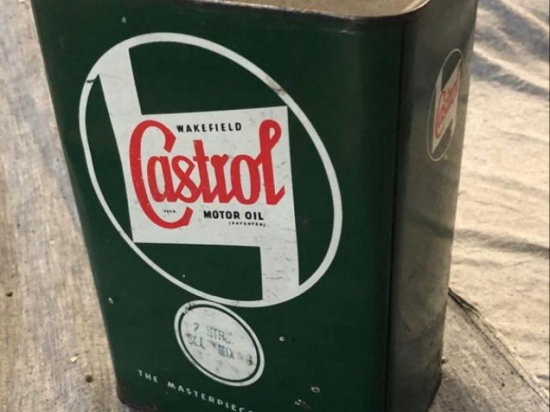1960 Castrol Motor Oil Can (Not yet opened)
