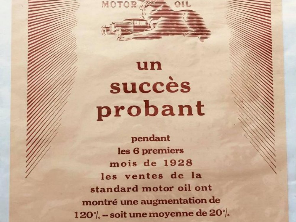 Publicidade jornal 1928 Standard Motor Oil