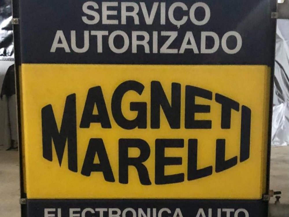 Magneti Marelli double-sided luminous sign